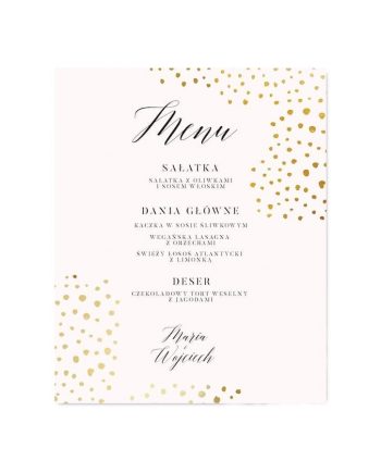 menu na wesele Shimmer Minimal