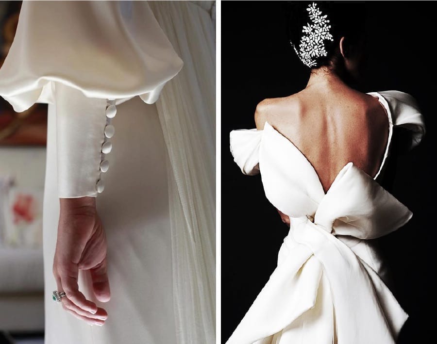 stylowe sukienki ślubne z otwartymi plecami