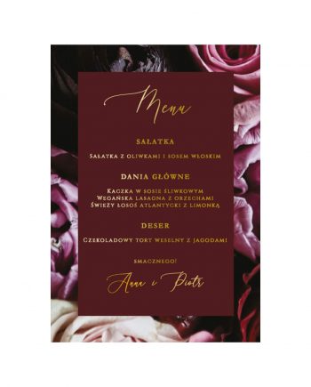 Multi flowers menu